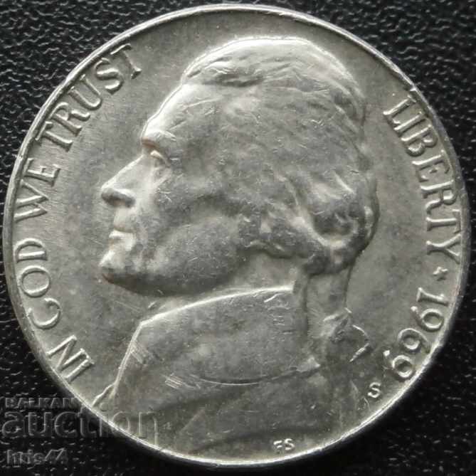 САЩ 5 цента - 1969