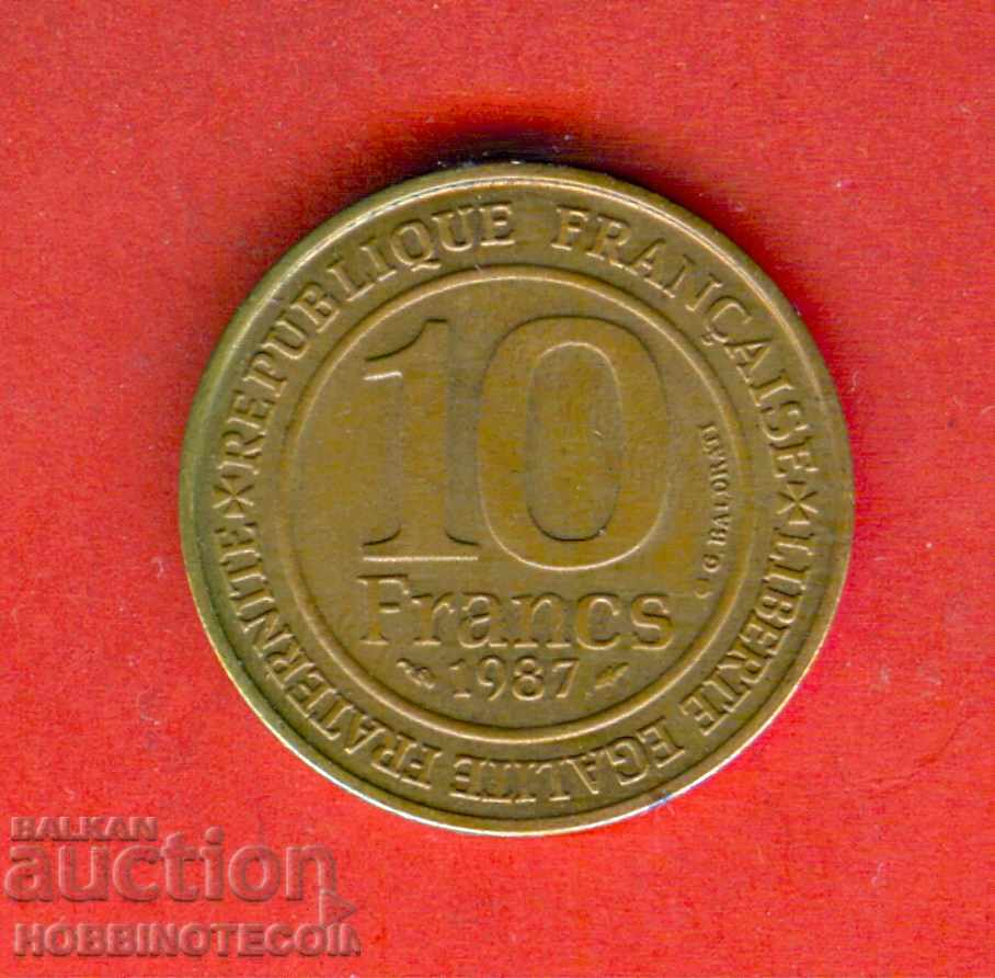 FRANȚA FRANȚA 10 Numărul franc - număr 1987