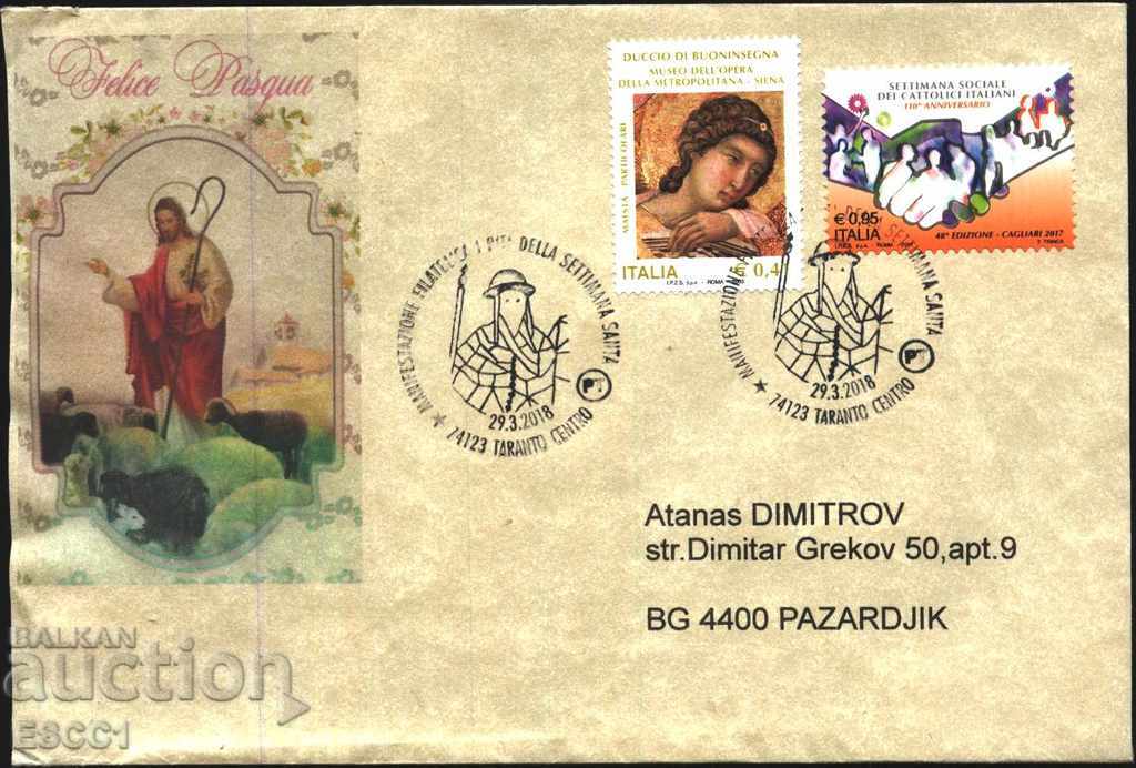 Плик специален печат марки Живопис 2003 от Италия