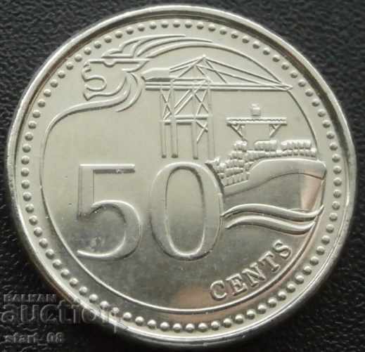Сингапур 50 цента 2013г.