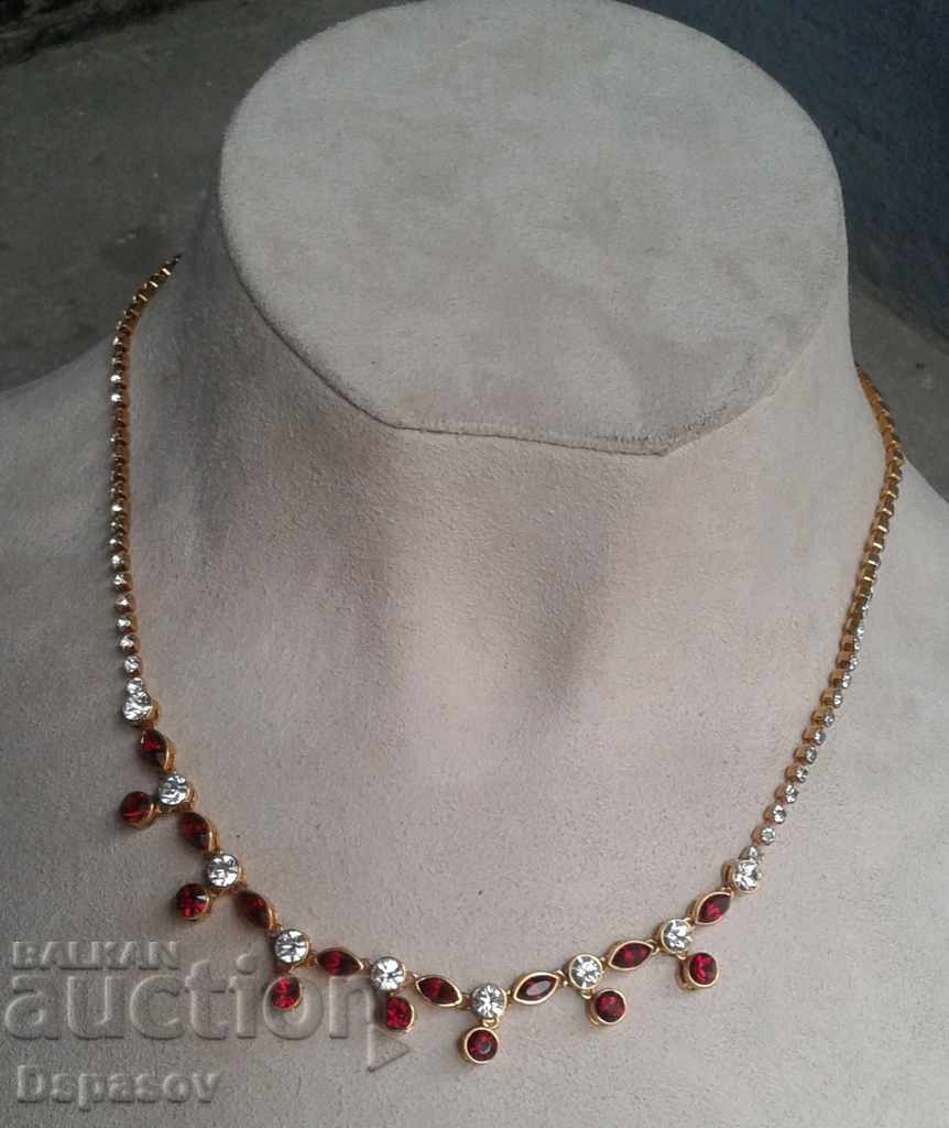 Old Necklace with Czech Dots