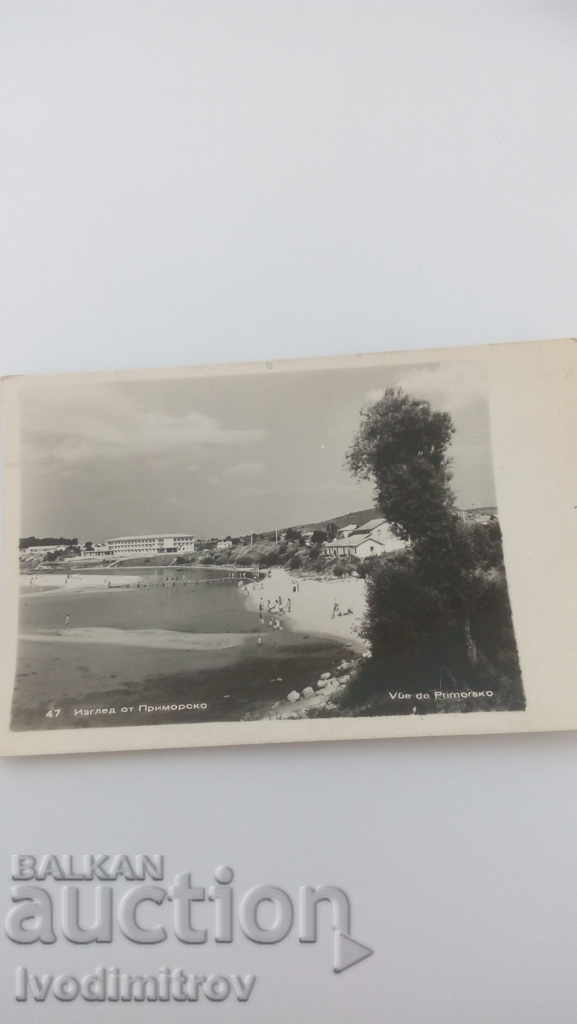 Postcard Primorsko View 1961