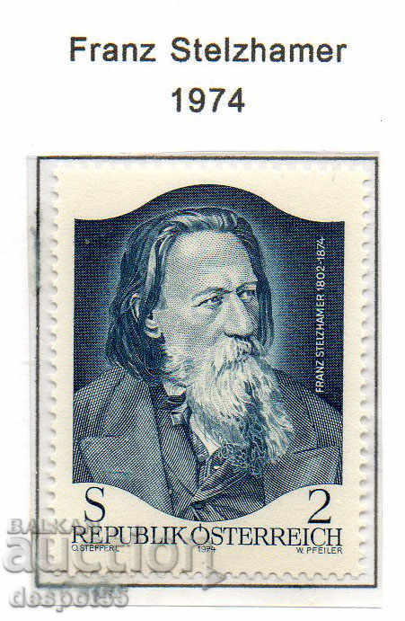 1974. Австрия. Franz Stelzhamer - австрийски поет и романист