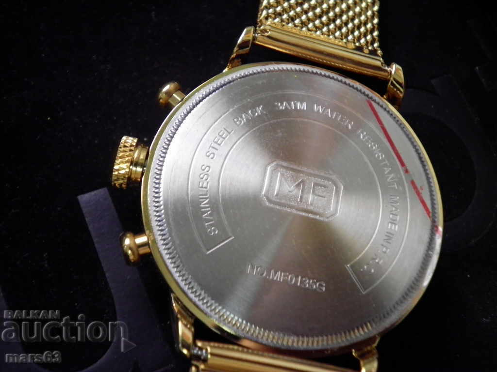 Men's gold-plated chronograph watch - 5 Men's gold-plated chronograph watch - 5