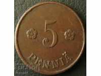 5 penny 1922, Finlanda