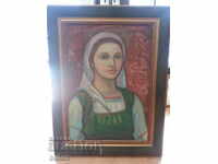 Picture Mother. Mara Tsoncheva. Oil with Identification