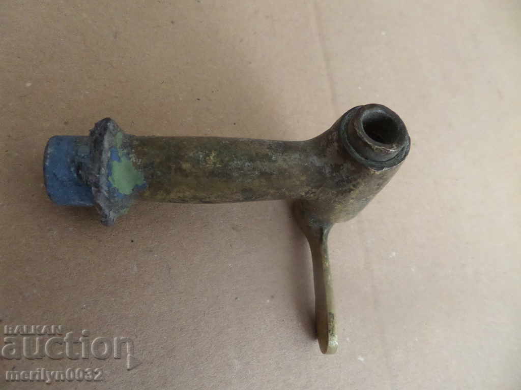 Auction Old Bronze Spout Spinner Key Fountain Stop Valve Auction Old Bronze Spout Spinner Key Fountain Stop Valve