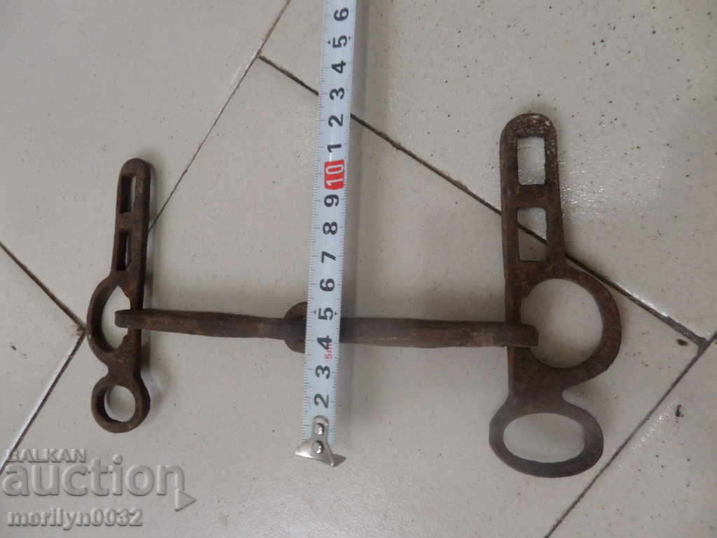 Auction An old forged bridle reins wrought iron, a harness Auction An old forged bridle reins wrought iron, a harness