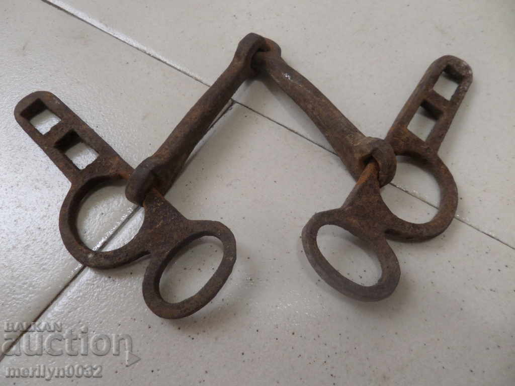 An old forged bridle reins wrought iron, a harness - 5 An old forged bridle reins wrought iron, a harness - 5