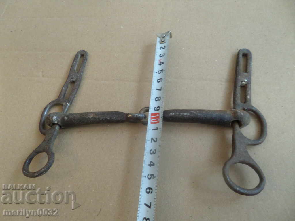 Auction Old forged bridle reins wrought iron, harness Auction Old forged bridle reins wrought iron, harness