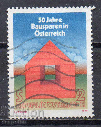 1975. Австрия. 50 г. от запазване на строителните дружества.