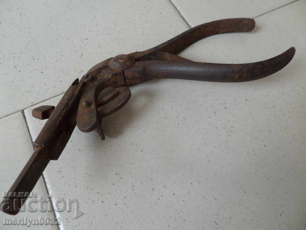 Old chappy-type pliers, a tool, serrated with price 38.00 BGN | € 19.43 Old chappy-type pliers, a tool, serrated with price 38.00 BGN | € 19.43