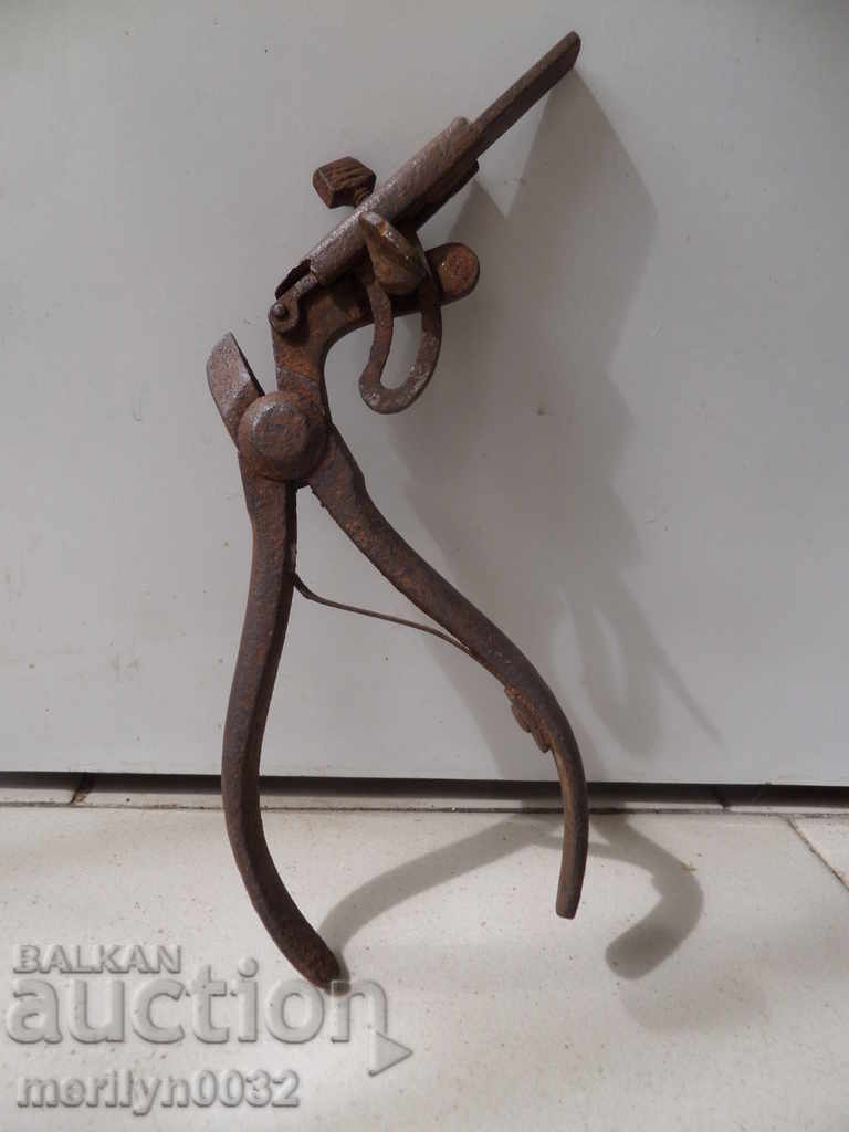 Παλιά τσιμπίδα τσαπράζι, εργαλείο, πένσα - 6