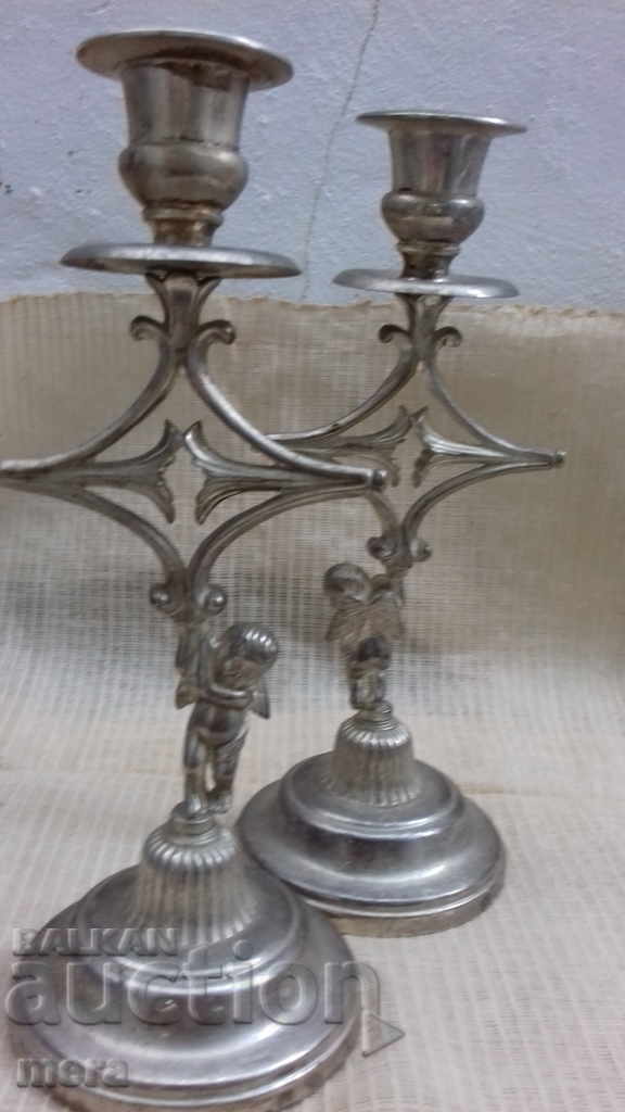 A pair of candlesticks - 5
