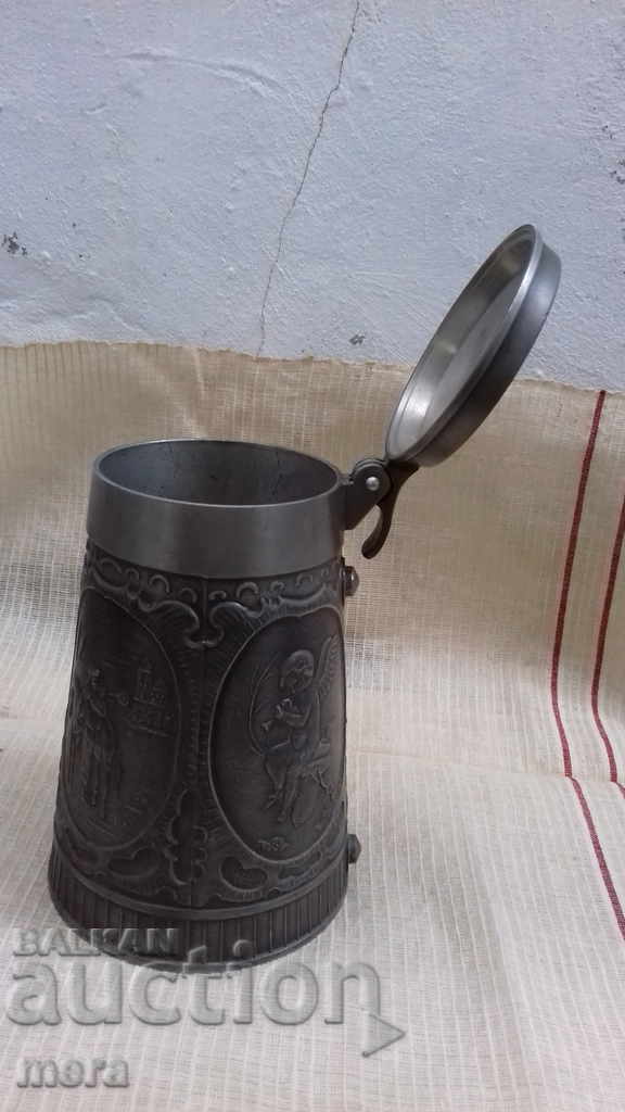 Large metal zinc container - 5