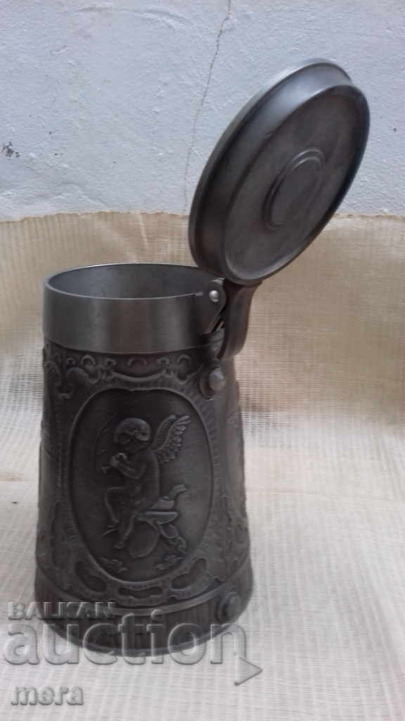 Large metal zinc container - 6