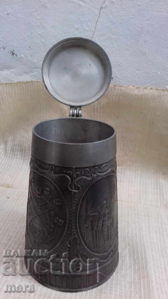 Large metal zinc container - 7