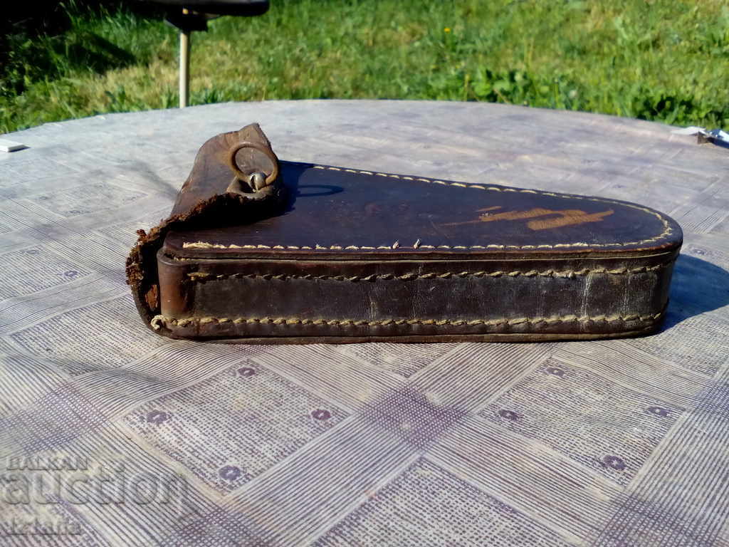 An old leather bag for a bicycle, a bicycle - 5 An old leather bag for a bicycle, a bicycle - 5