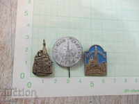 Lot of 3 badges "Temple memorial * Shipka *"