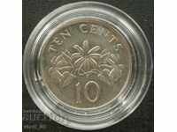 Singapore 10 cents 1991