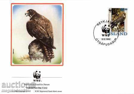 Delivery of WWF kit first. envelopes Iceland 1992 Delivery of WWF kit first. envelopes Iceland 1992
