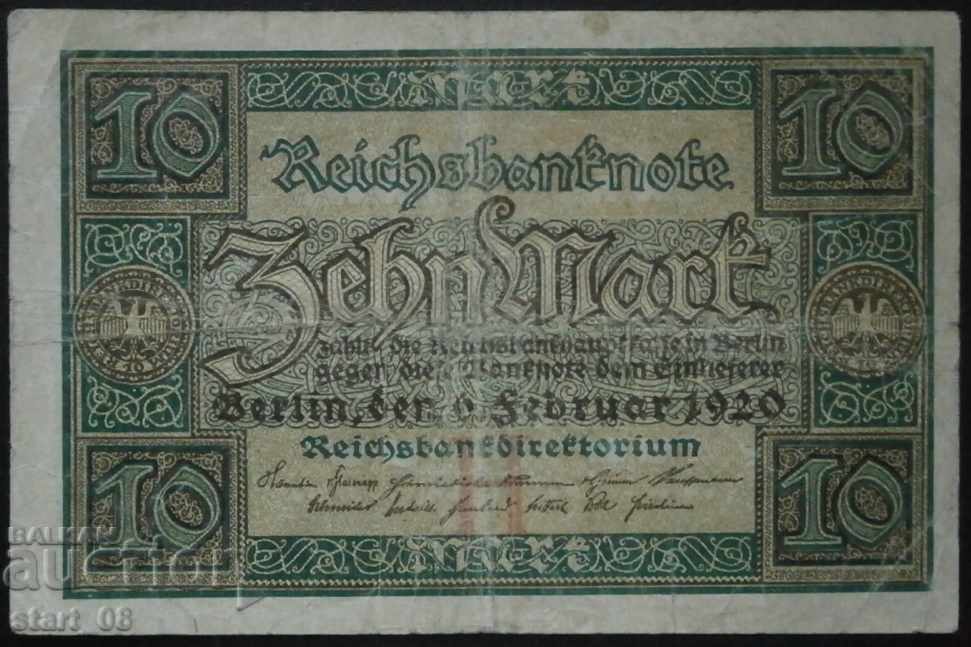 10 марки 1920 г. - Германия