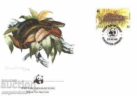 Delivery of WWF kit first. envelopes Jamaica - Jamaica Boa 1984 Delivery of WWF kit first. envelopes Jamaica - Jamaica Boa 1984