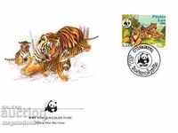 WWF kit first. envelopes Laos - Tiger 1984