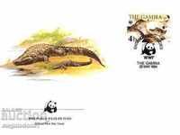 WWF комплект първодн. пликове Гамбия - нилски крокодил 1984
