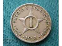 CUBA 1 Tsentavo 1916 CUBA