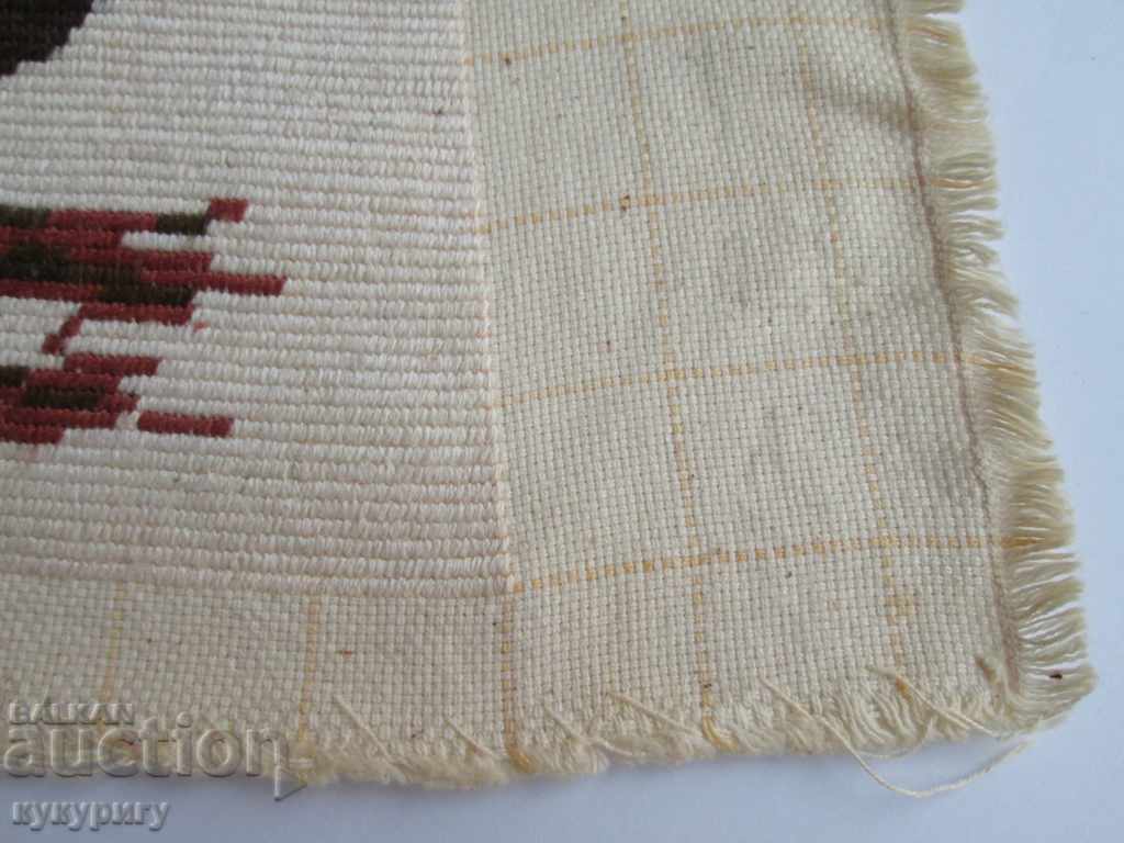 Auction Unused hand sewn rectangular tapestry vase with Flowers Auction Unused hand sewn rectangular tapestry vase with Flowers