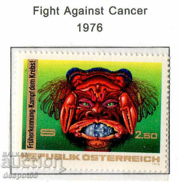 1976. Austria. Combaterea cancerului.