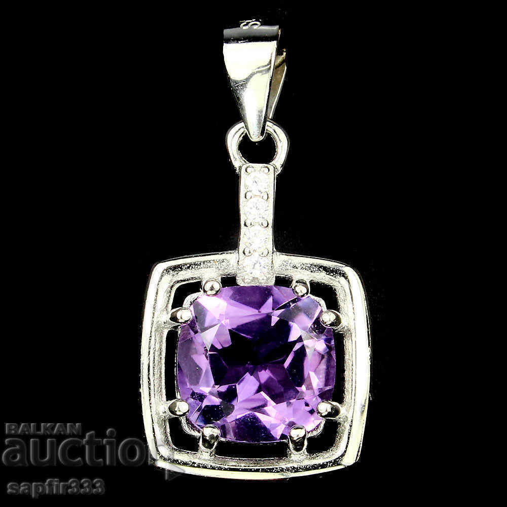 BEAUTIFUL RING AND MEDALLION WITH NATURAL AMETHYSTS AND ZIRCONIA with price 288.00 BGN | € 147.25 BEAUTIFUL RING AND MEDALLION WITH NATURAL AMETHYSTS AND ZIRCONIA with price 288.00 BGN | € 147.25