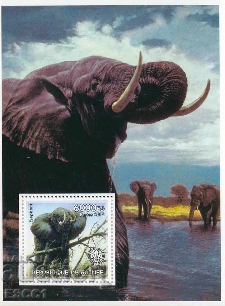 Clean Block Fauna Elephants Scout 2002 from Guinea