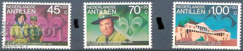 Чисти марки Скаути 1981 от Холандски Антили