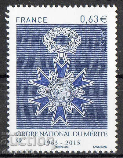 2013. France. 50th anniversary of the National Order of Merit.