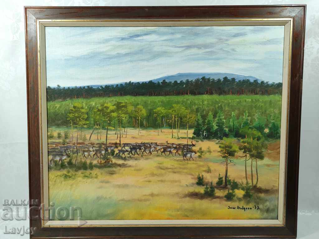 Oil painting---canvas---1977