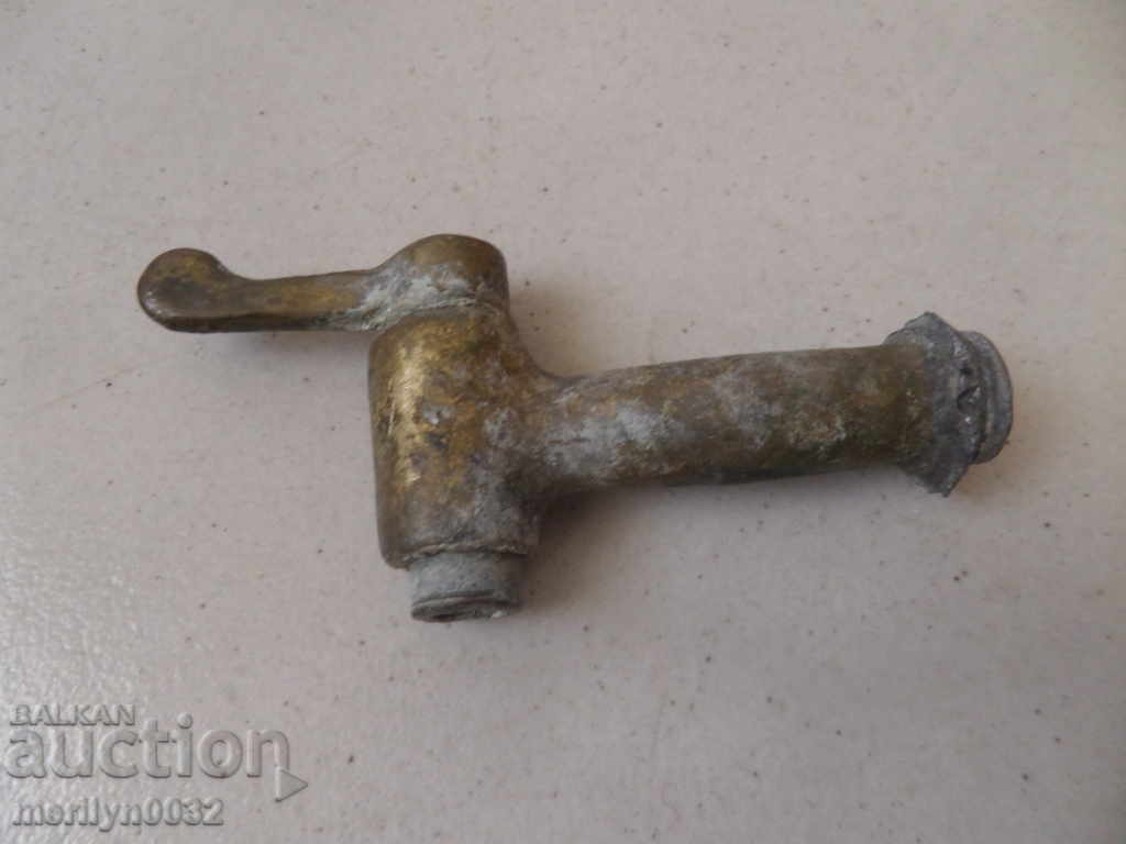 Old Bronze Spout Spinner Key Fountain Stop Valve