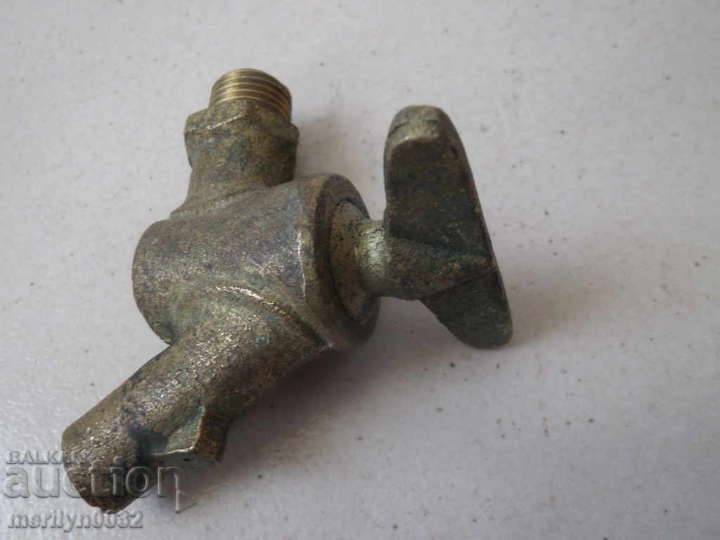 Old Bronze Spout Spinner Key Fountain Stop Valve - 5 Old Bronze Spout Spinner Key Fountain Stop Valve - 5