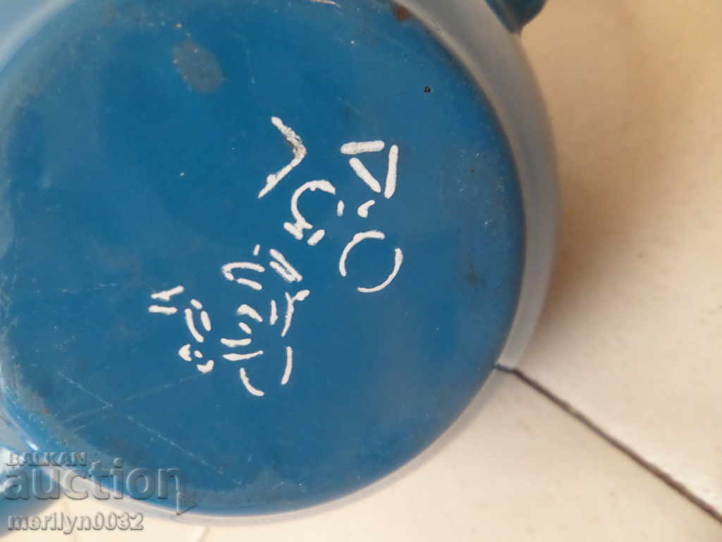 Enamelled teapot made of salt container with enamel - 5 Enamelled teapot made of salt container with enamel - 5