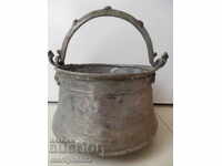 Παλιό χάλκινο καζάνι, καζάνι, χάλκινο, χάλκινο