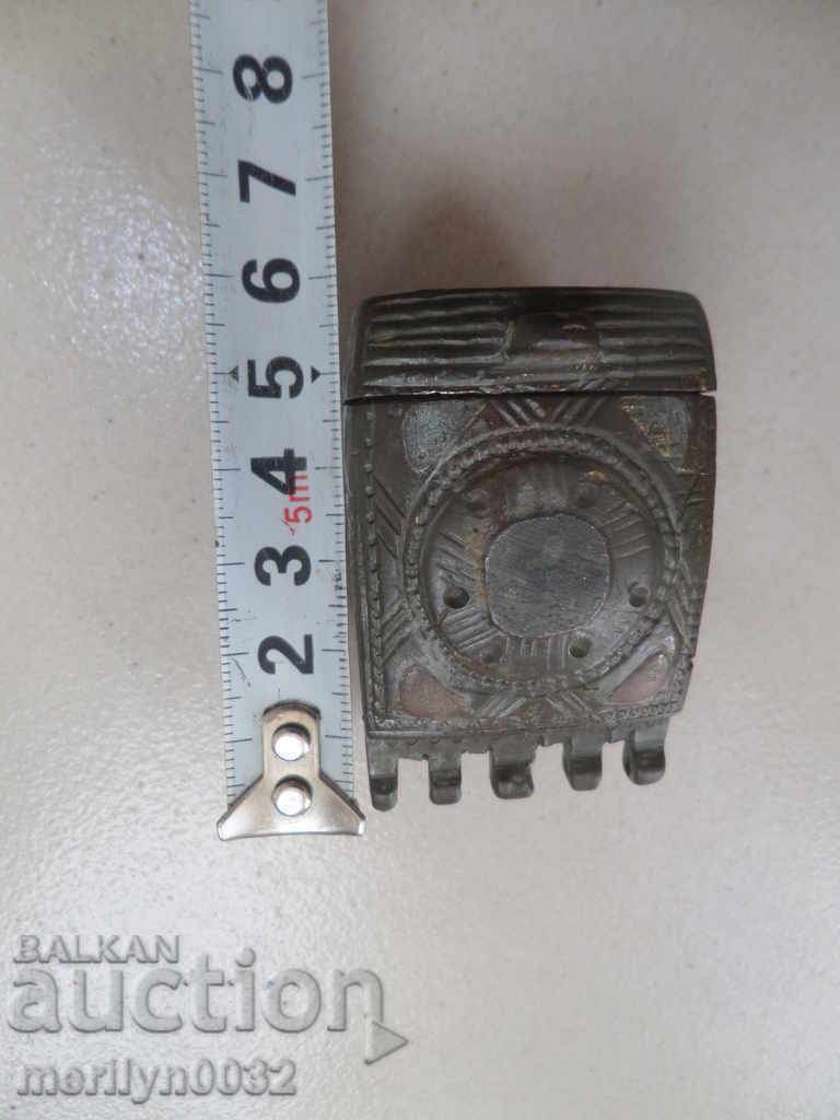 Bronze box for cabzi evzi firecracker Palaska Pishtov rifle - 5 Bronze box for cabzi evzi firecracker Palaska Pishtov rifle - 5