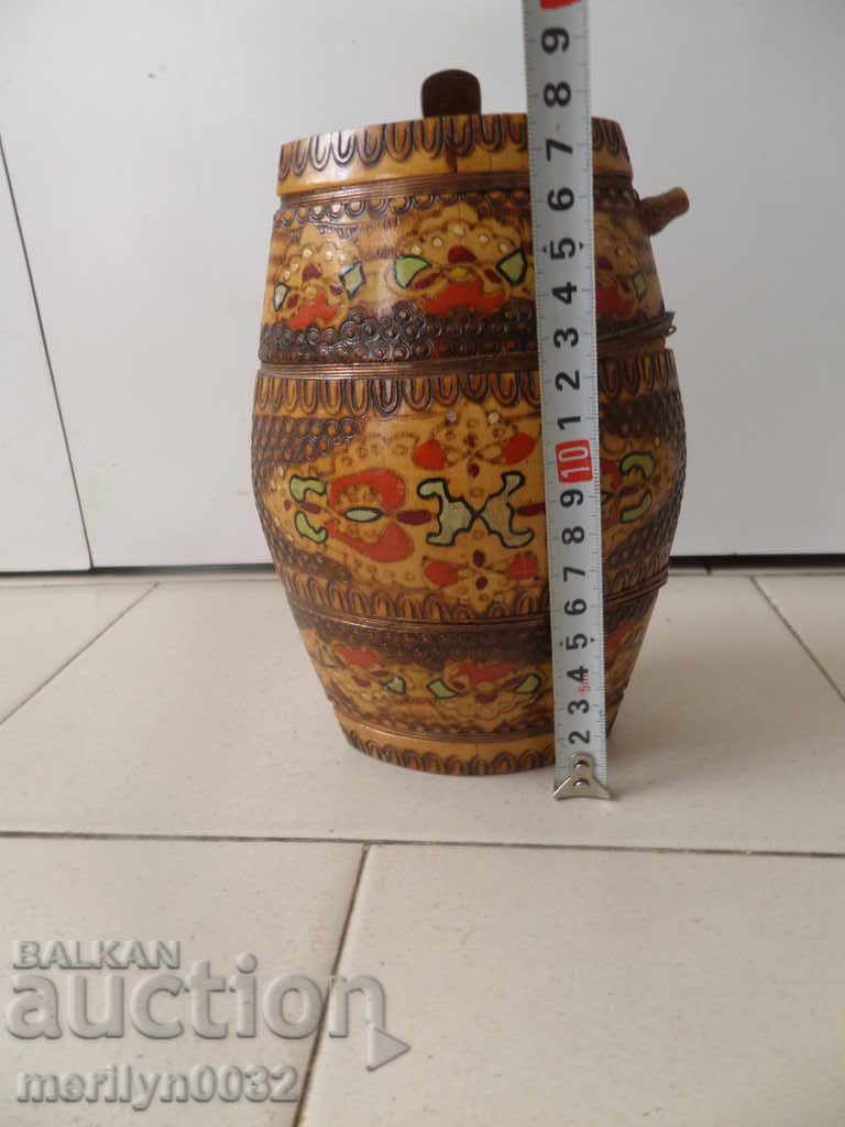 Ancient pyrographic paving bagel - 5