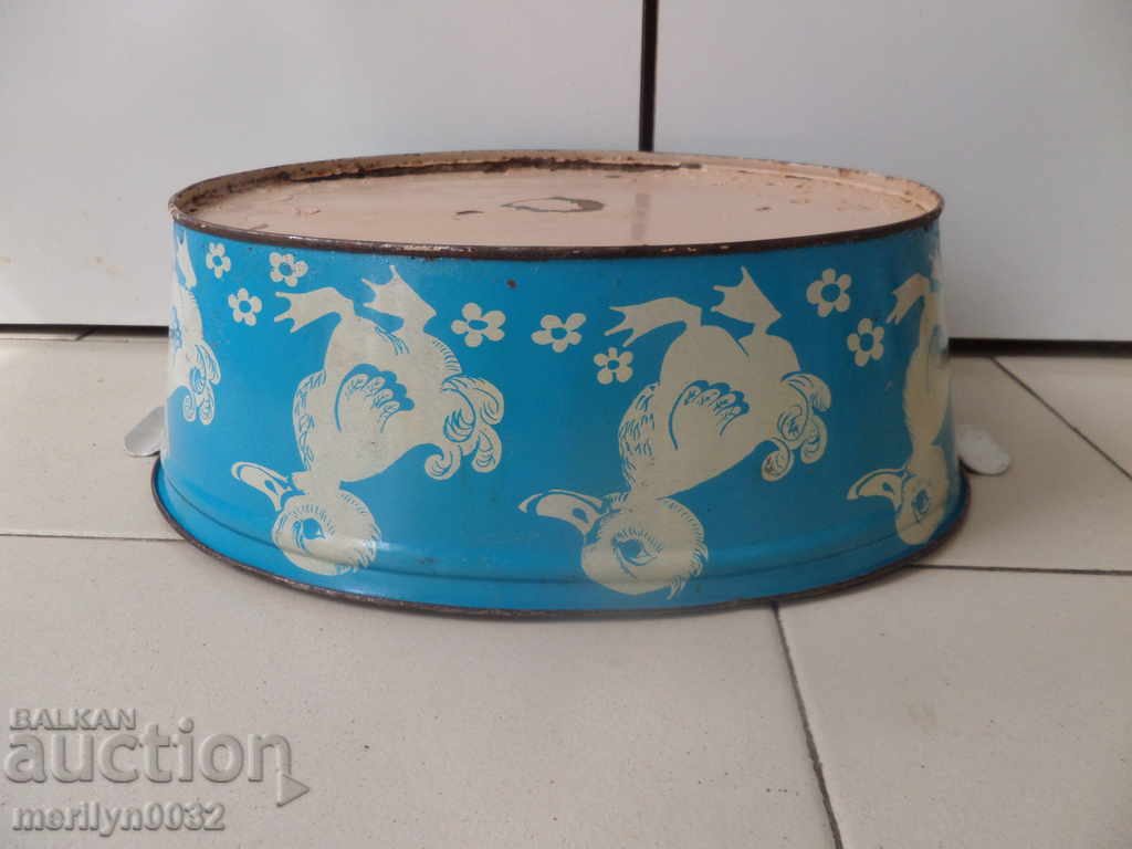 Baby toy tin toy with dolls USSR - 6 Baby toy tin toy with dolls USSR - 6