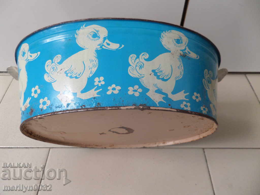 Baby toy tin toy with dolls USSR - 7 Baby toy tin toy with dolls USSR - 7