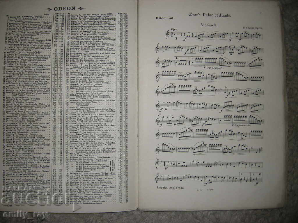 Sheet music / scores - Grande valse brillante with price 10.00 BGN | € 5.11 Sheet music / scores - Grande valse brillante with price 10.00 BGN | € 5.11