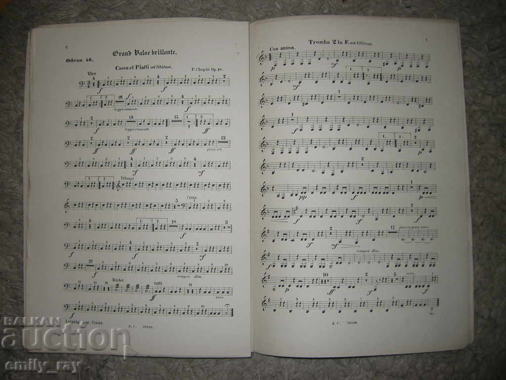 Sheet music / scores - Grande valse brillante - 5 Sheet music / scores - Grande valse brillante - 5