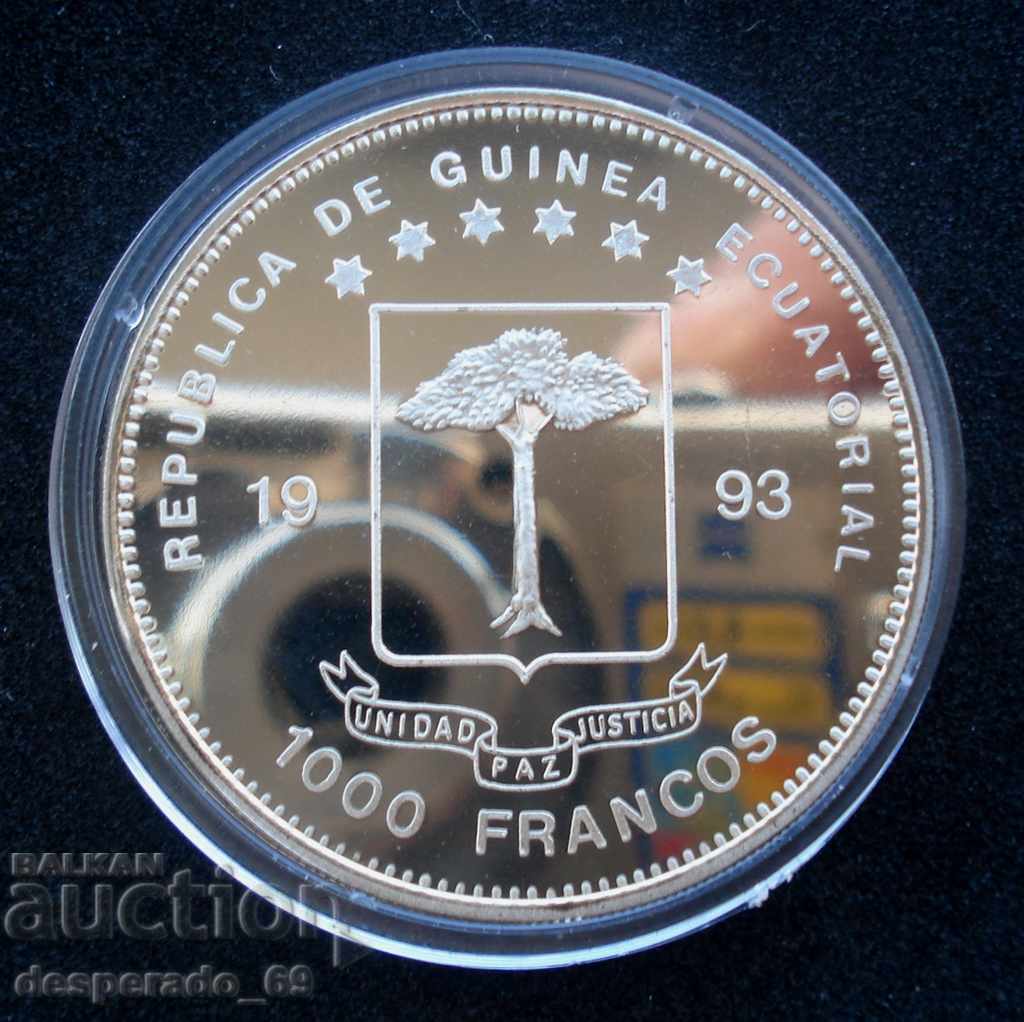 (¯`'•.¸ 1000 Francs 1993 EQUATORIAL GUINEA UNC ¸.•'´¯) with price 35.00 BGN | € 17.90 (¯`'•.¸ 1000 Francs 1993 EQUATORIAL GUINEA UNC ¸.•'´¯) with price 35.00 BGN | € 17.90