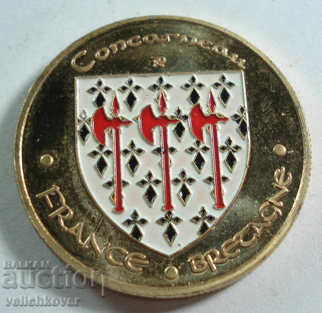 20262 France plaque coat of arms Brittany