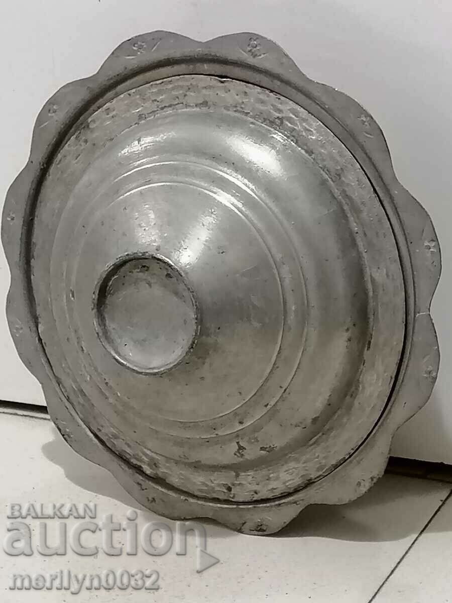 Revival saucer with a lid, the blue copper lid - 7 Revival saucer with a lid, the blue copper lid - 7